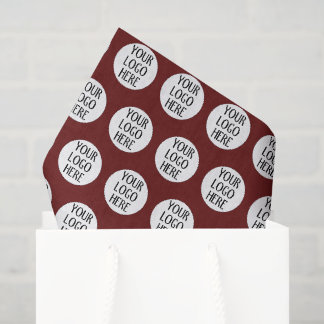 Papel De Seda Personalize o padrão do logotipo da sua empresa em
