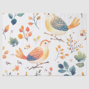Papel De Seda Peru de Aquarela Colorido de Outono - Pena Alegre