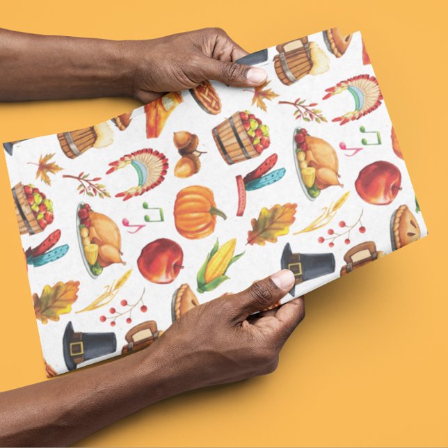 Papel De Seda Peru de Jantar de Ação de Graças  (Criador carregado)
