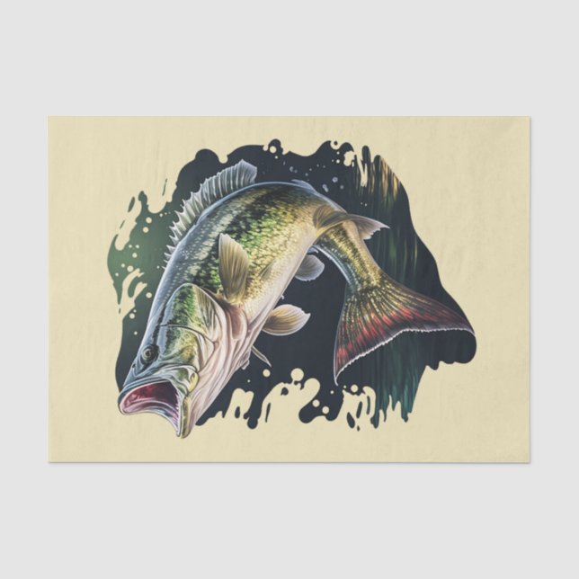 Papel De Seda Pesca De Baixo-Algarismo (Frente )