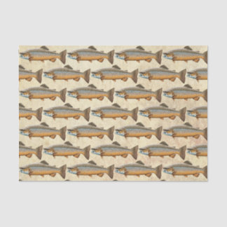 Papel De Seda Pesca de Truta Marrom
