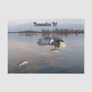 Papel De Seda Pesca Personalizável De Baixo De Águia