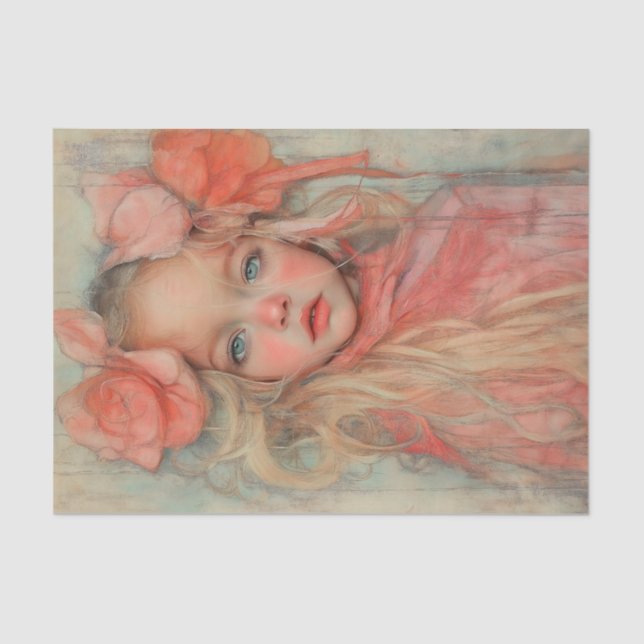 Papel De Seda Pêssegos e Beleza do Creme2 (Frente )