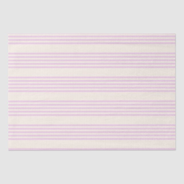 Papel De Seda Pêssegos e creme com cinco faixas (Frente )