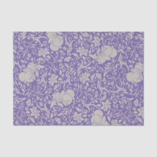 Papel De Seda Pêssegos Silverados em Terra Violeta Roxa