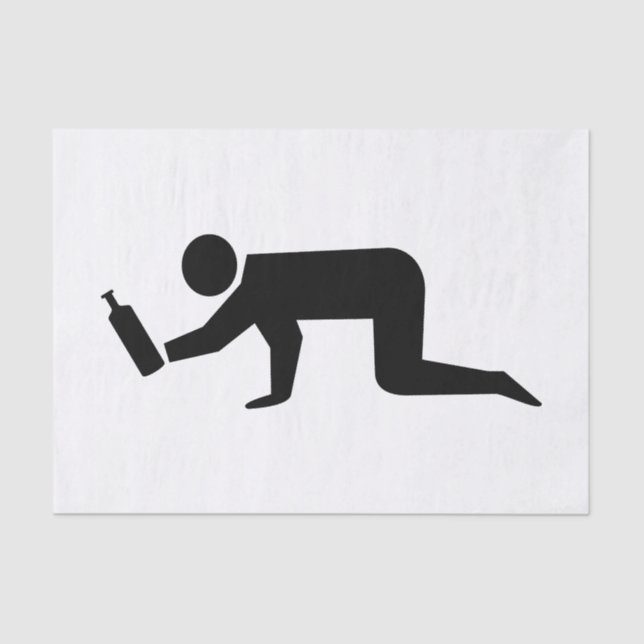 Papel De Seda Pessoas Bêbadas (Frente )