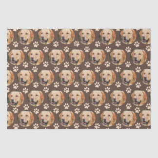 Papel De Seda Pet Photo Pattern Dog Personalizado