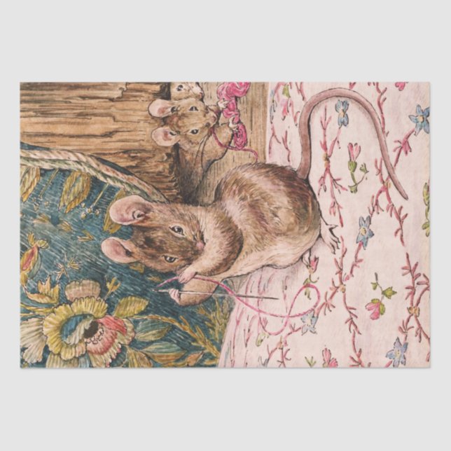 Papel De Seda Peter Rabbit (agulha de rosca de ratos) (Frente )