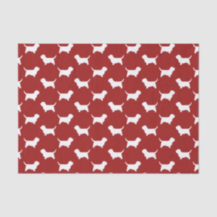 Papel De Seda Petit Basset Griffon Vendeen PBGV Silhuettes Verme