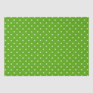 Papel De Seda Petite Hearts on Bright Green