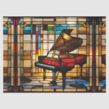 Piano de Cauda Vidro Falso para Arte de Decoupage