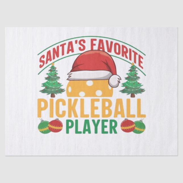 Papel De Seda Pickleball no Natal (Frente )