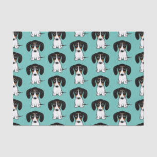 Papel De Seda Piebald Dachshund Cute Dog Patterado