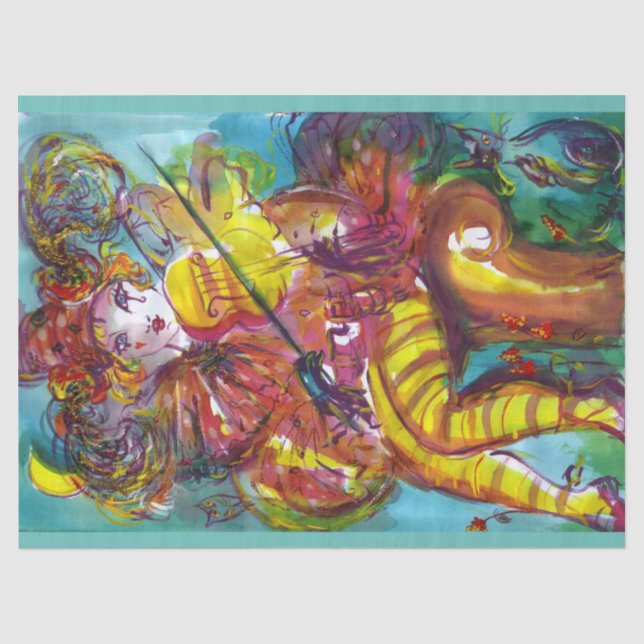 Papel De Seda PIERO VIOLINISTA/Noite de Carnaval de Veneza (Frente )