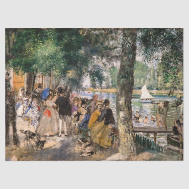 Papel De Seda Pierre-Auguste Renoir - Banho no Sena (Frente )