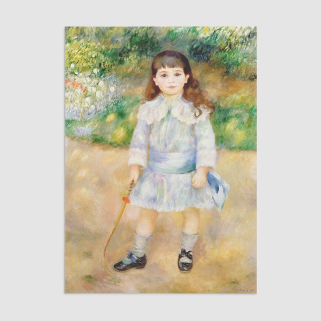 Papel De Seda Pierre-Auguste Renoir - Criança com um chicote (Criador carregado)