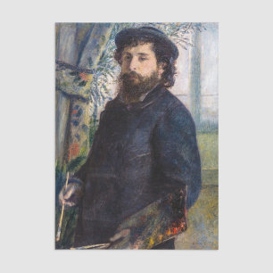 Papel De Seda Pierre Auguste Renoir - Retrato de Claude Monet