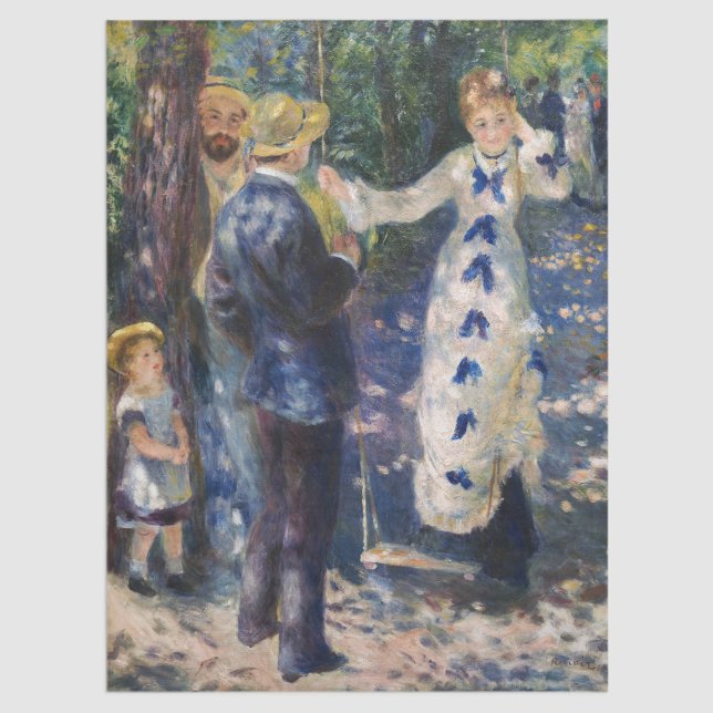 Papel De Seda Pierre-Auguste Renoir - The Swing (Criador carregado)