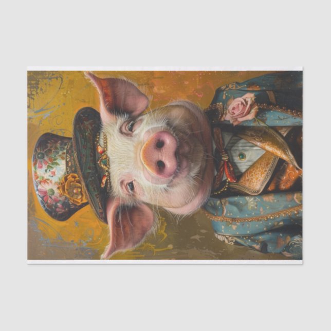 Papel De Seda Pig Mania1 (Frente )