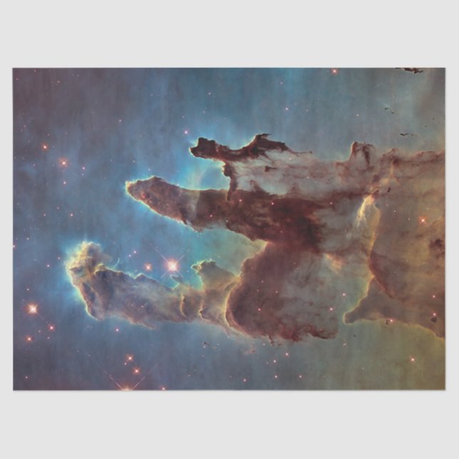 Papel De Seda Pilares da Criação, Espaço de Hubble da Nebulosa d (Frente )