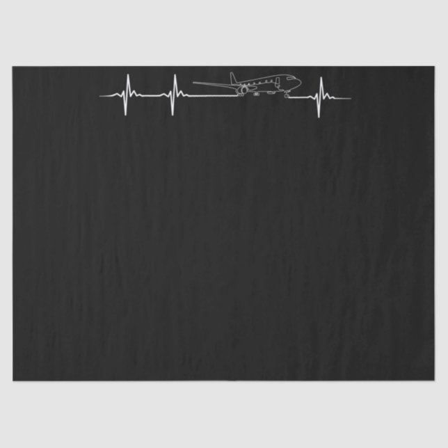 Papel De Seda Piloto-piloto de avião pulsante (Frente )