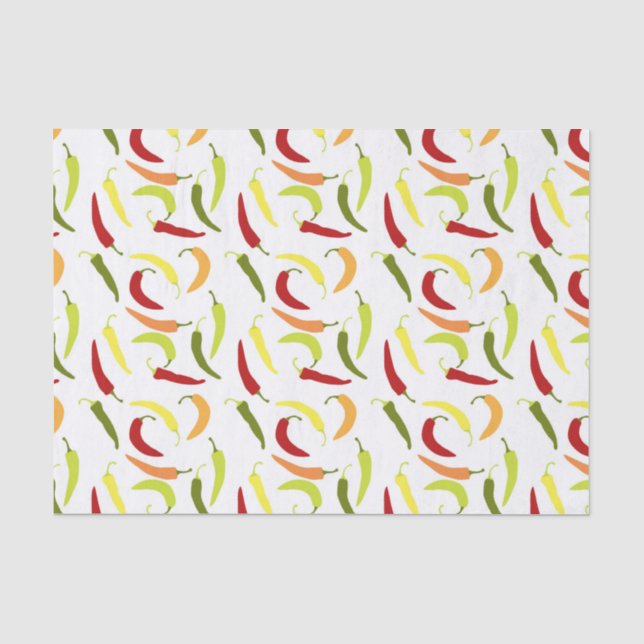 Papel De Seda Pimento-pimentão-preto-e-branco (Frente )