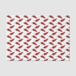 Papel De Seda Pimentos pimentões vermelhos picados