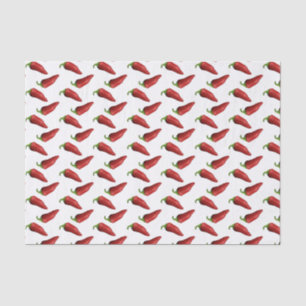 Papel De Seda Pimentos pimentões vermelhos picados