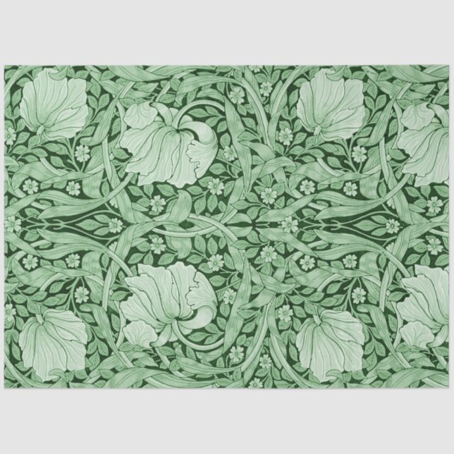 Papel De Seda Pimpernel Green, William Morris (Frente )