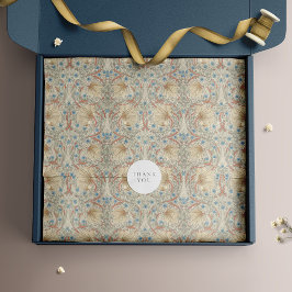 Papel De Seda Pimpernel Warm Peach, Cremy Ivory, Mistura Aqua