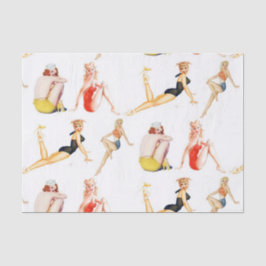 Papel De Seda Pin Up Girls 4 Beauties 