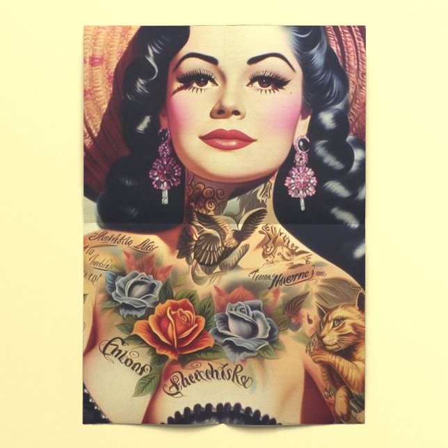 Papel De Seda Pin-up Inked Vintage (Criador carregado)