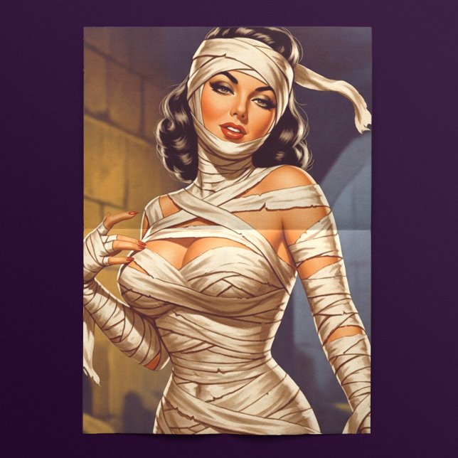 Papel De Seda Pin-up Múmia Vintage (Criador carregado)