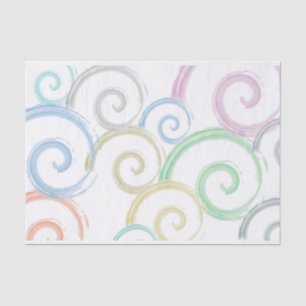 Papel De Seda Pincéis legal, modernos, de cor de água de ondas