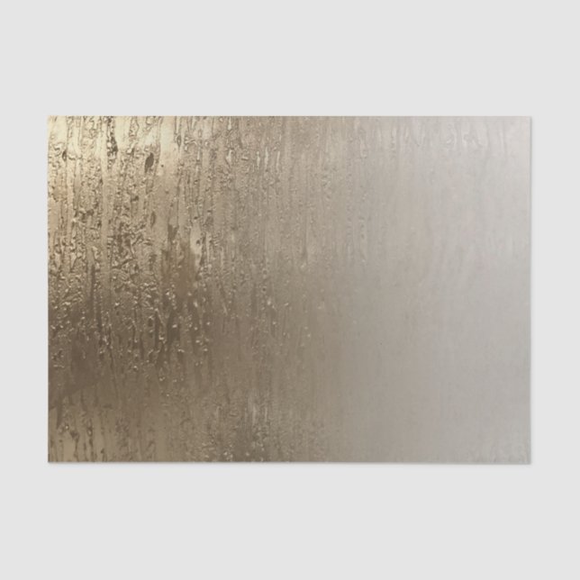 Papel De Seda Pincel Dourado Glamouroso Elegância Moderna (Frente )