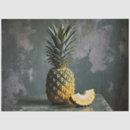 Papel De Seda Pineapple & Slice Rustic Grunge Decoupage 