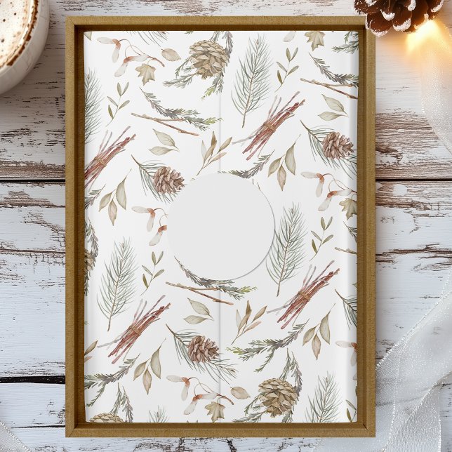 Papel De Seda Pinecone Russo e Livro Verde de Natal (Criador carregado)