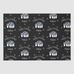 Papel De Seda Pinguim Bonito Personalizado Natal