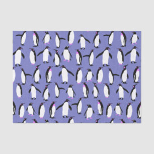 Papel De Seda Pinguim de inverno bonito