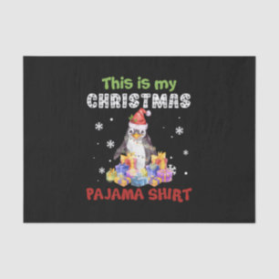 Papel De Seda Pinguim Esta É A Minha Camisa De Natal Do Pajama