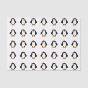 Papel De Seda Pinguim Garota Bonita