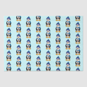 Papel De Seda Pinguim segurando um sonho em Hanukkah