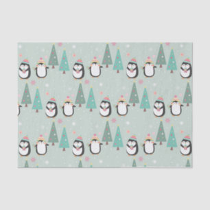 Papel De Seda Pinguins de Natal Bonitos