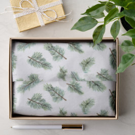 Papel De Seda Pinheiro de Natal Verde
