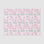 Papel De Seda Pink & Aqua Beach Christmas<br><div class="desc">PreppyPrint.com - Celebre o Natal em estilo! Adicione seu toque personalizado. Transfira este design para os produtos de sua escolha também! Visite minha loja de designers,  PreppyPrint.com,  para coordenar itens.</div>