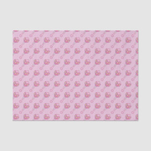 Papel De Seda Pink Baby Rattle Patterno