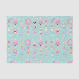 Papel De Seda Pink e Noz Verdes de Natal