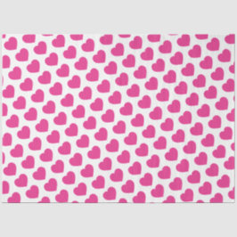 Papel De Seda Pink Heart Modern Sweet Love Notes Fun