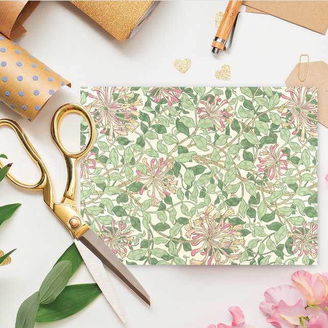 Papel De Seda Pink Honeysuckle William Morris (Criador carregado)