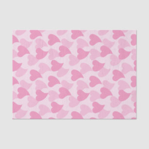 Papel De Seda Pink Lovely Hearts Seamless Pattern
